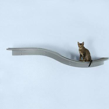 The Refined Feline Lotus Branch Katzenregal Smoke – Elegantes Wandregal für Katzen