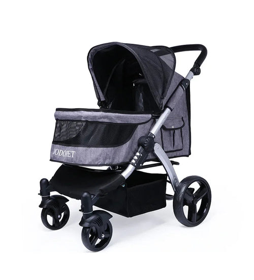 Faltbarer Luxus Pet Cart – Großer Hunde- & Katzenwagen für große Hunde & mehrere Katzen