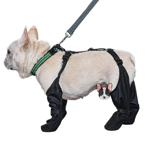 Wasserdichte Hundeschuhe – Verstellbare Hundestiefel | Atmungsaktive Pfotenschuhe für Hunde