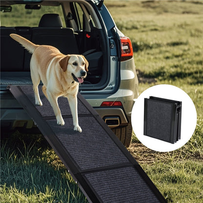 Hunderampe fürs Auto 165 × 43 cm – Große faltbare Pet Ramp für Truck, SUV & PKW