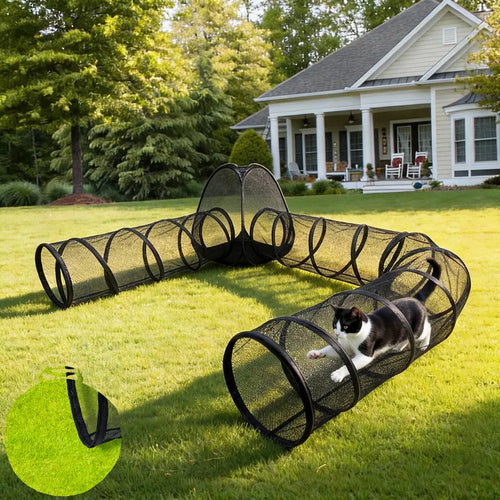 Outdoor Katzengehege – Freilauf Katzenzelt für draußen | tragbar & käfigfrei