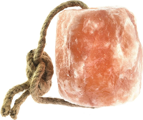Himalaya Leckstein am Seil für Pferde, Hirsche & Nutztiere – Natürliches Himalayasalz