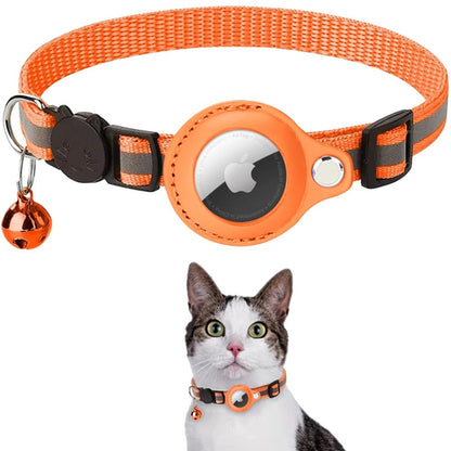 Reflektierendes AirTag Halsband mit Schutzhülle für Katzen & Hunde