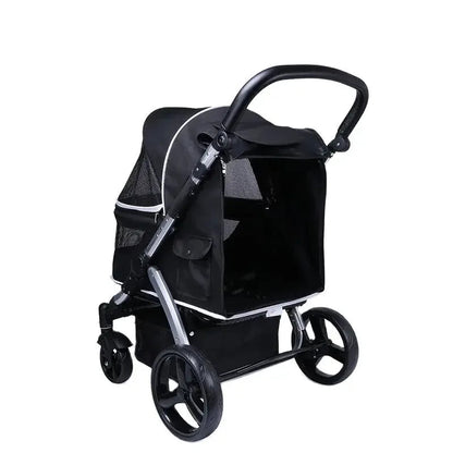 Faltbarer Luxus Pet Cart – Großer Hunde- & Katzenwagen für große Hunde & mehrere Katzen