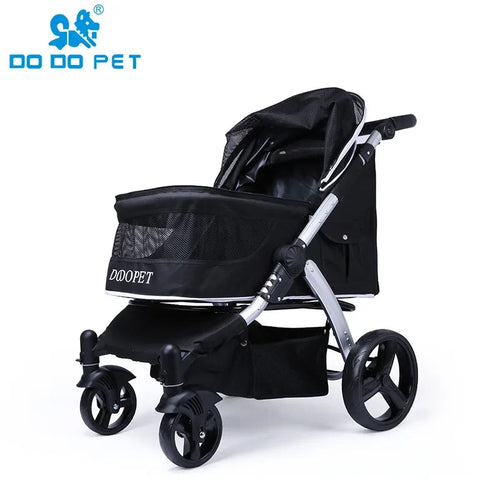 Faltbarer Luxus Pet Cart – Großer Hunde- & Katzenwagen für große Hunde & mehrere Katzen
