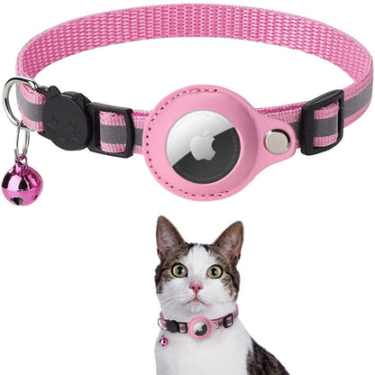 Reflektierendes AirTag Halsband mit Schutzhülle für Katzen & Hunde