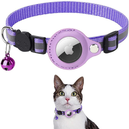 Reflektierendes AirTag Halsband mit Schutzhülle für Katzen & Hunde