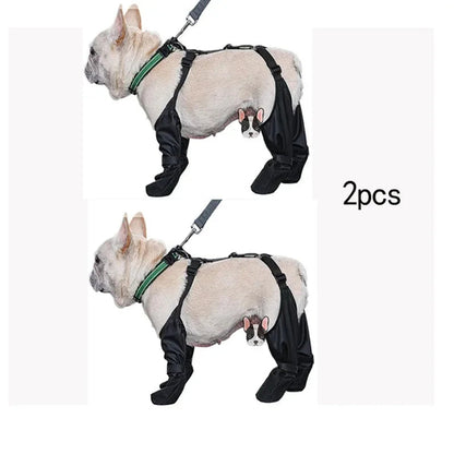 Wasserdichte Hundeschuhe – Verstellbare Hundestiefel | Atmungsaktive Pfotenschuhe für Hunde