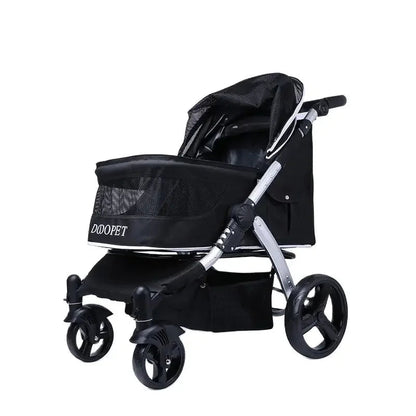 Faltbarer Luxus Pet Cart – Großer Hunde- & Katzenwagen für große Hunde & mehrere Katzen