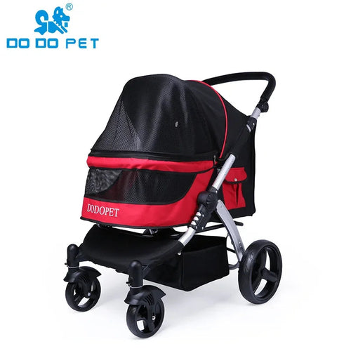 Faltbarer Luxus Pet Cart – Großer Hunde- & Katzenwagen für große Hunde & mehrere Katzen