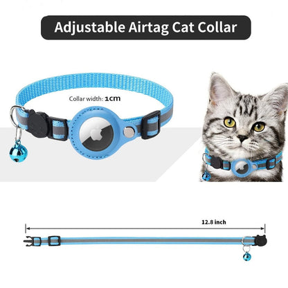 Reflektierendes AirTag Halsband mit Schutzhülle für Katzen & Hunde