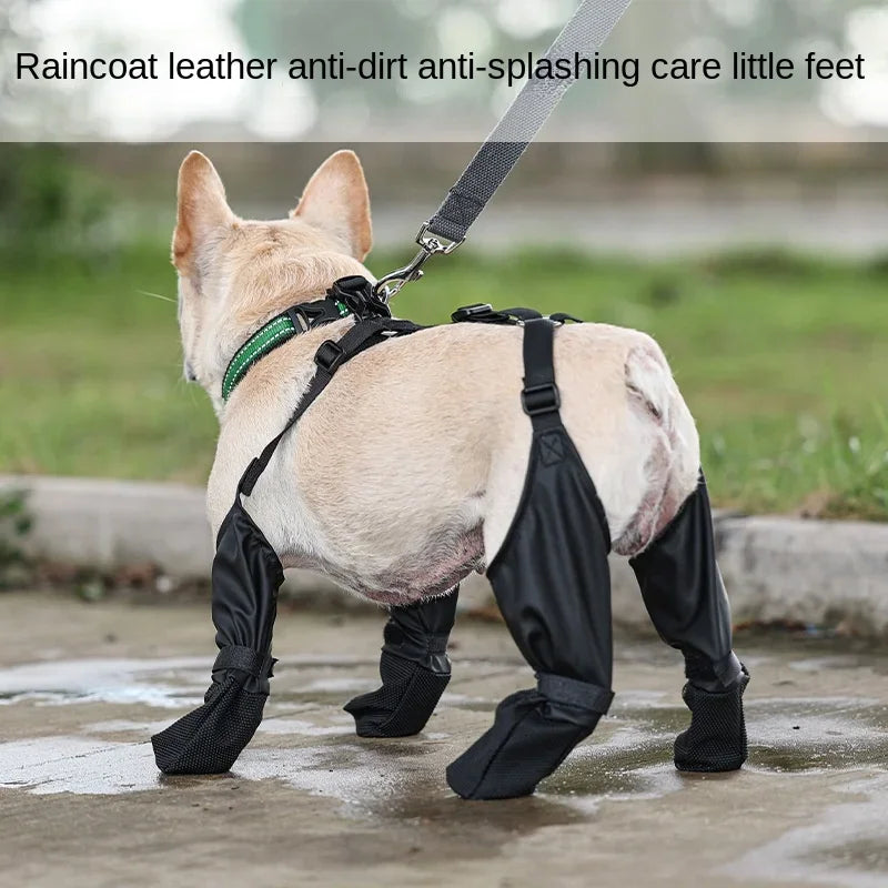 Wasserdichte Hundeschuhe – Verstellbare Hundestiefel | Atmungsaktive Pfotenschuhe für Hunde