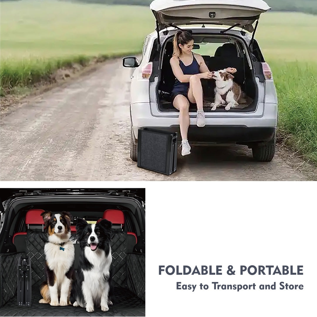 Hunderampe fürs Auto 165 × 43 cm – Große faltbare Pet Ramp für Truck, SUV & PKW