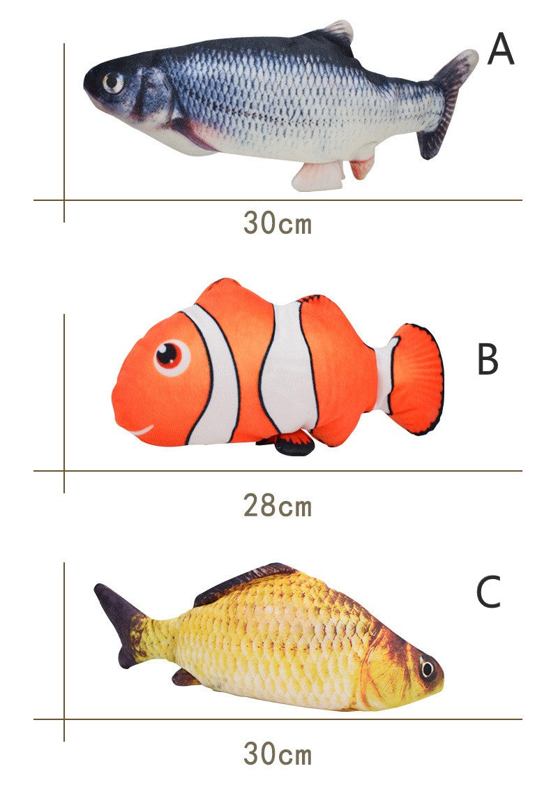 Elektronisches, wackeliges Fisch-Katzenspielzeug, bewegliches Fischspielzeug für Katzen