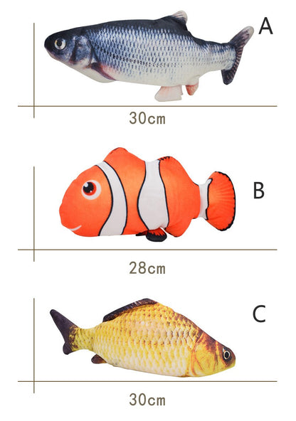 Elektronisches, wackeliges Fisch-Katzenspielzeug, bewegliches Fischspielzeug für Katzen