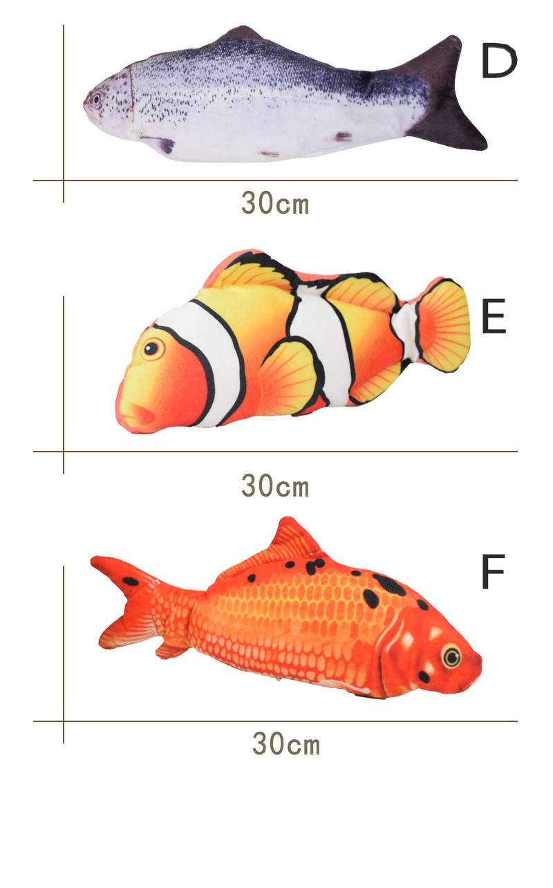 Elektronisches, wackeliges Fisch-Katzenspielzeug, bewegliches Fischspielzeug für Katzen