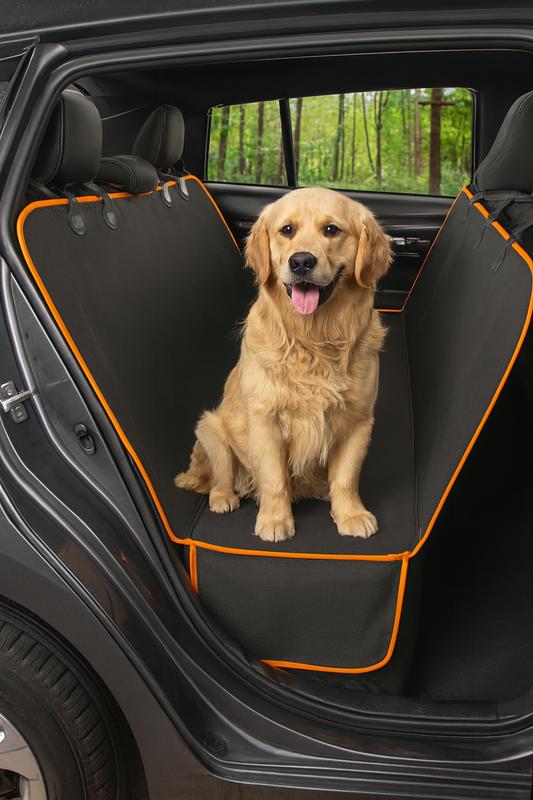 Wasserdichte Auto-Hängematte für Hunde – Robuster Rücksitzbezug für Hunde